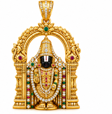 Lord Balaji Temple Pendant